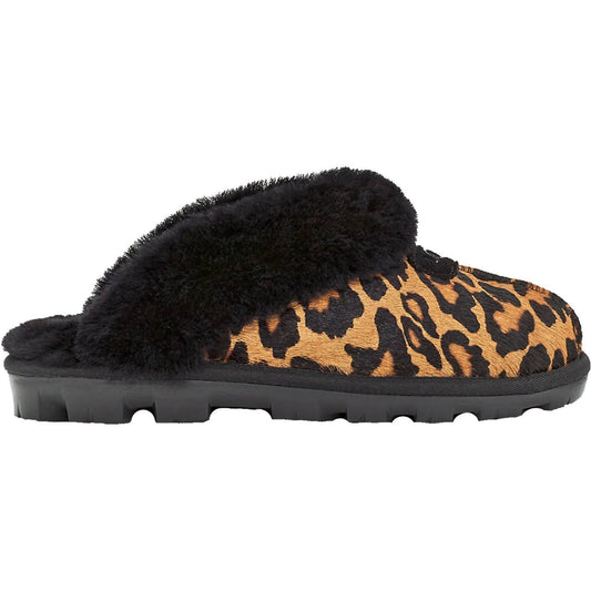 Ugg - WOMEN'S COQUETTE PANTHER PRINT SHEARLING SLIPPERS