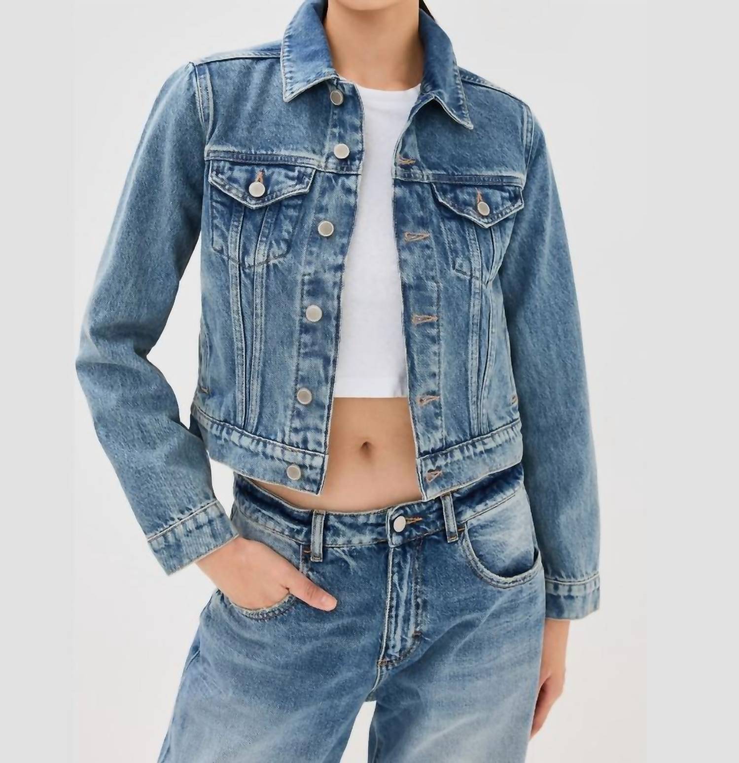 Good American - Shrunken Trucker Jacket
