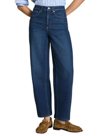 Spanx Authentic 360 Barrel Leg Jeans in adriatic blue - women's jeans