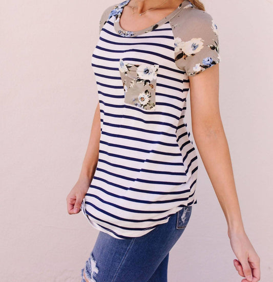 Flower Power Raglan Top