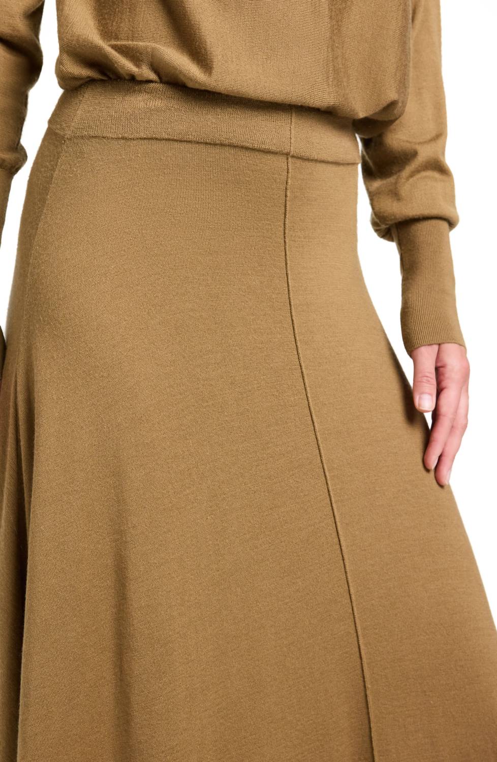 TWP Handkerchief Hem Knit Maxi Skirt in ermine - women's skirt - alternate view