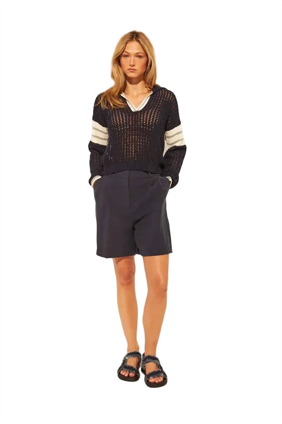 John + Jenn - Brooks Open Knit Sweater