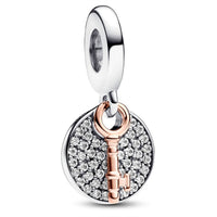 Pandora - Key to Happiness Double Dangle Charm