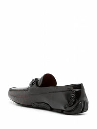 Salvatore Ferragamo Men's Leather Penny Loafer in red black - men's loafer - alternate view
