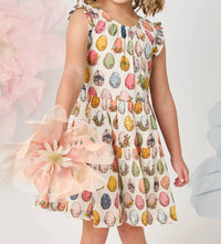 Pink Chicken - Kid's Eloise Easter Eggs Dress