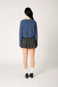 NIA Lisa Sweater in dusk - women's cardigan - alternate view