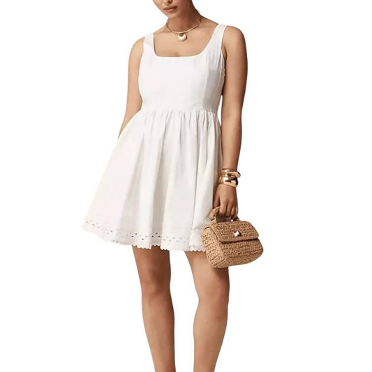 J.Crew - FIT-AND-FLARE MINI DRESS WITH RICKRACK TRIM