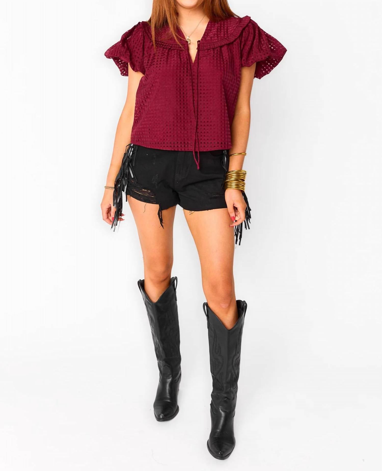 Buddylove - Leeland Puff Sleeve Top