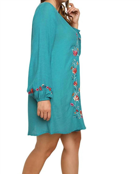 Umgee - Floral Embroidered Dress