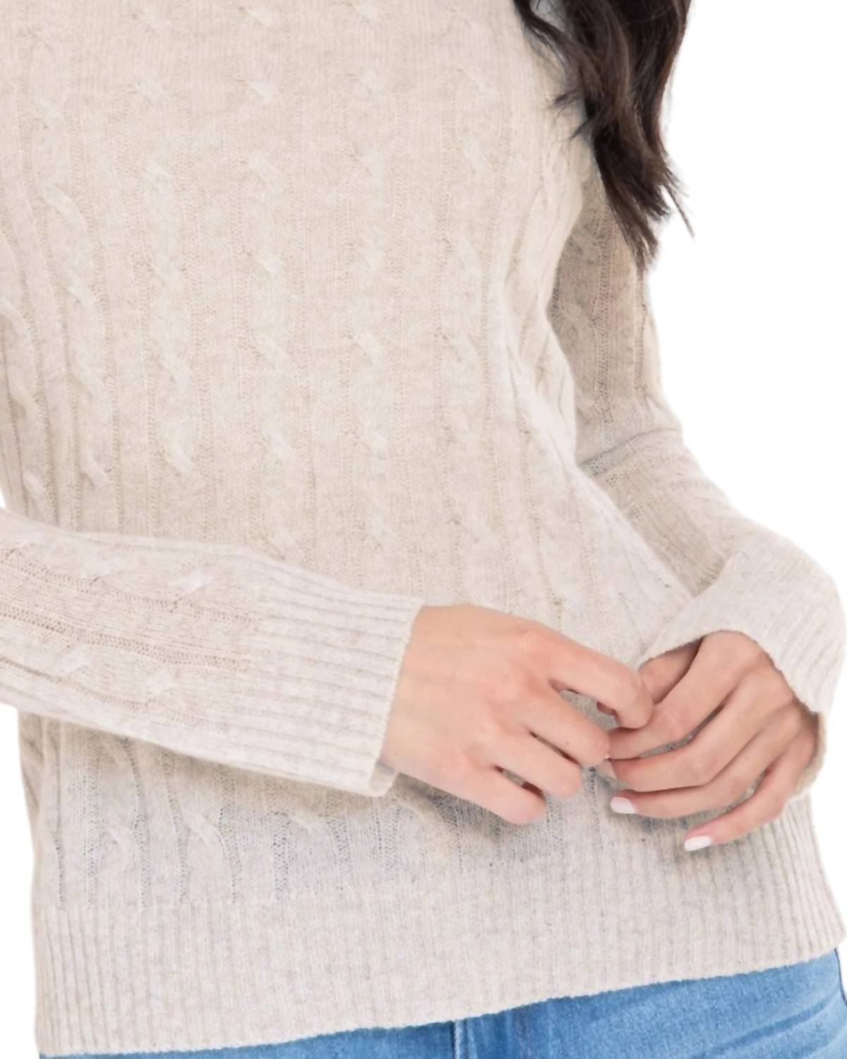Alashan Cashmere - Breezy Cable Pullover Sweater