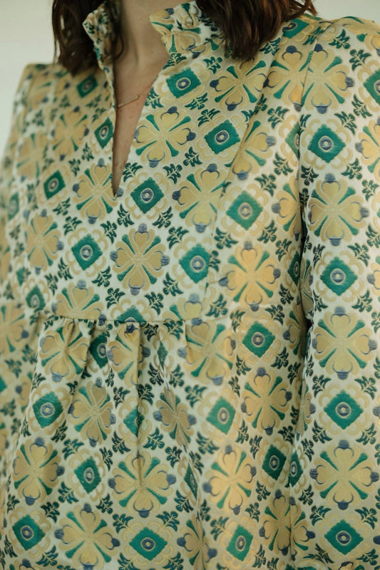 Sincerely Ours - Claire Tile Jacquard Mini Dress