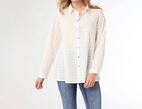 COCO + CARMEN Nadina Button Front Blouse in white - women's blouse