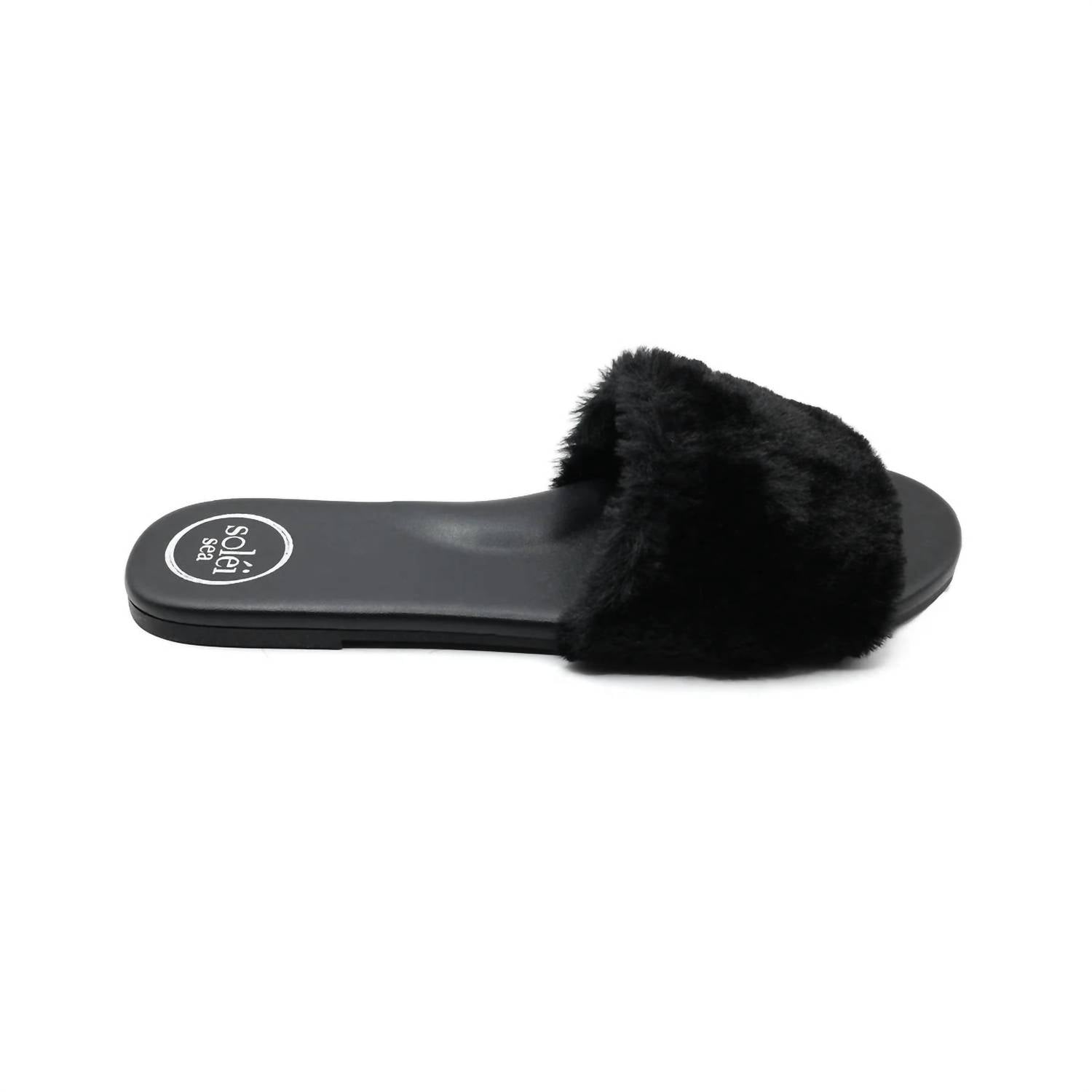 Solei Sea - Women Ziela Fur Strap Slide