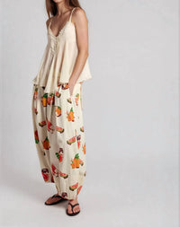 Free People - Moonflower Printed Pull-On Balloon Pants