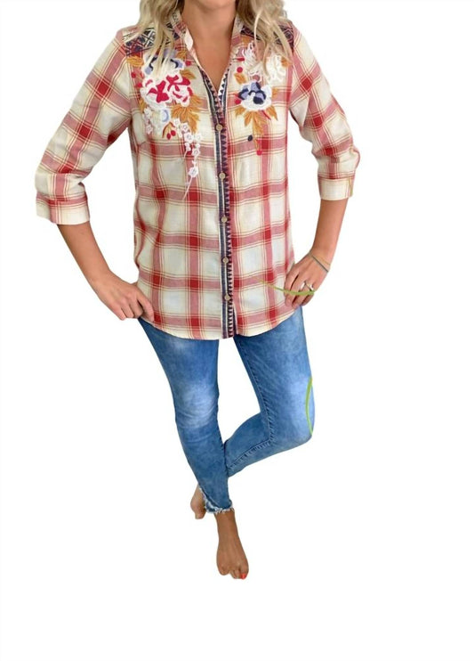 Joh - Penelope 3/4 Sleeve Button Down