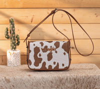 Wrangler - Women's Cow Print Crossbody Bag
