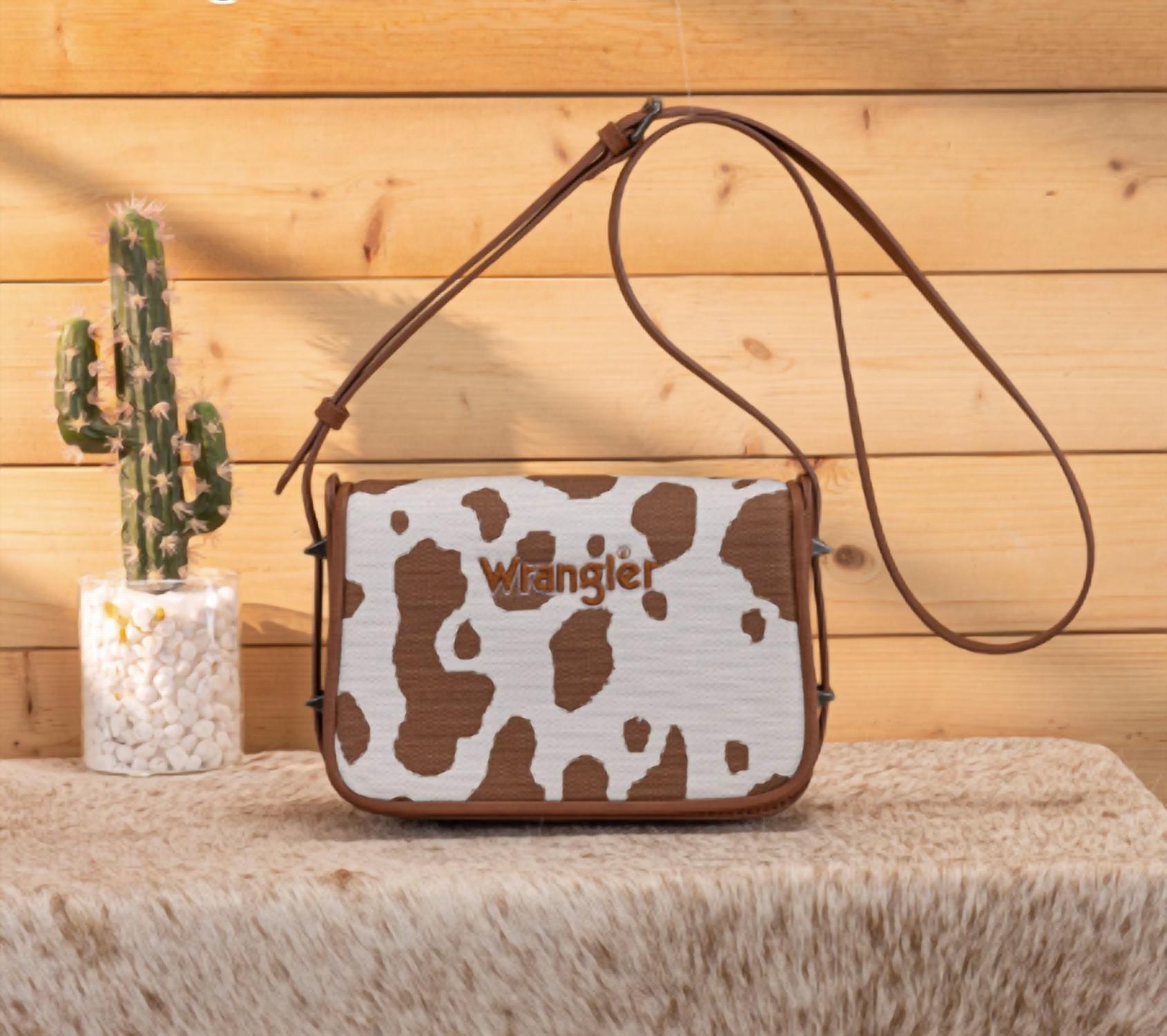 Wrangler - Women's Cow Print Crossbody Bag