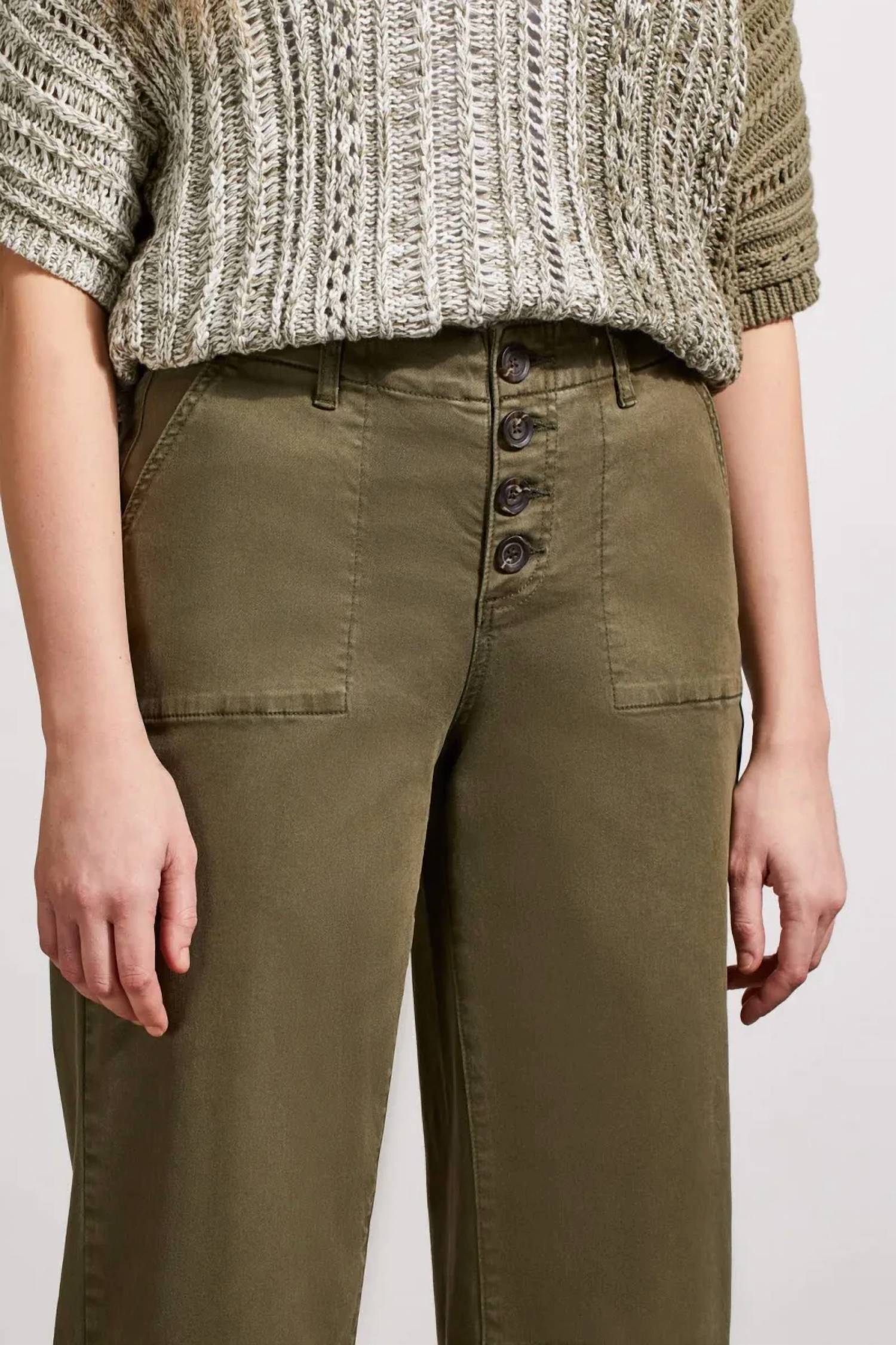 Tribal - Audrey Hugging Wide Crop Jean