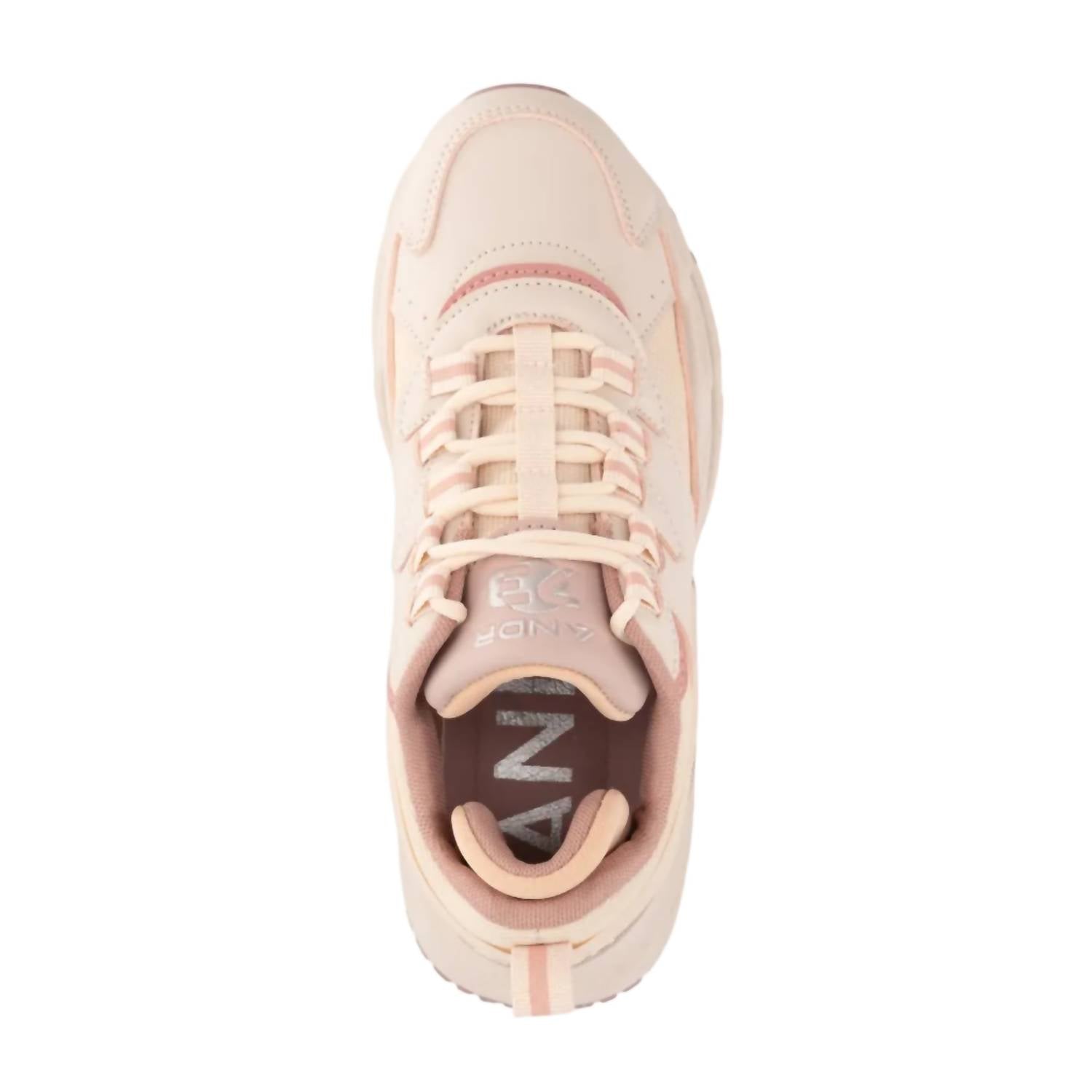 Andrea Women’s Casual Chunky Sneakers With Cushioned Support in pink - women's sneaker - view 4