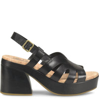 Kork-Ease - Women's Block Heel Leather Sandal