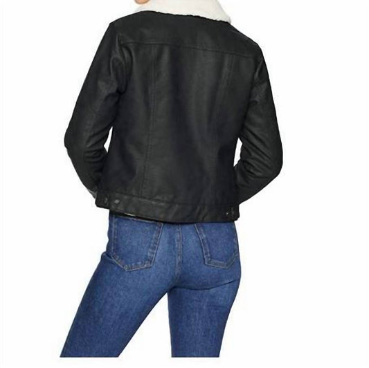 Levi'S - Classic Faux Sherpa Lined Faux Leather Trucker Jacket