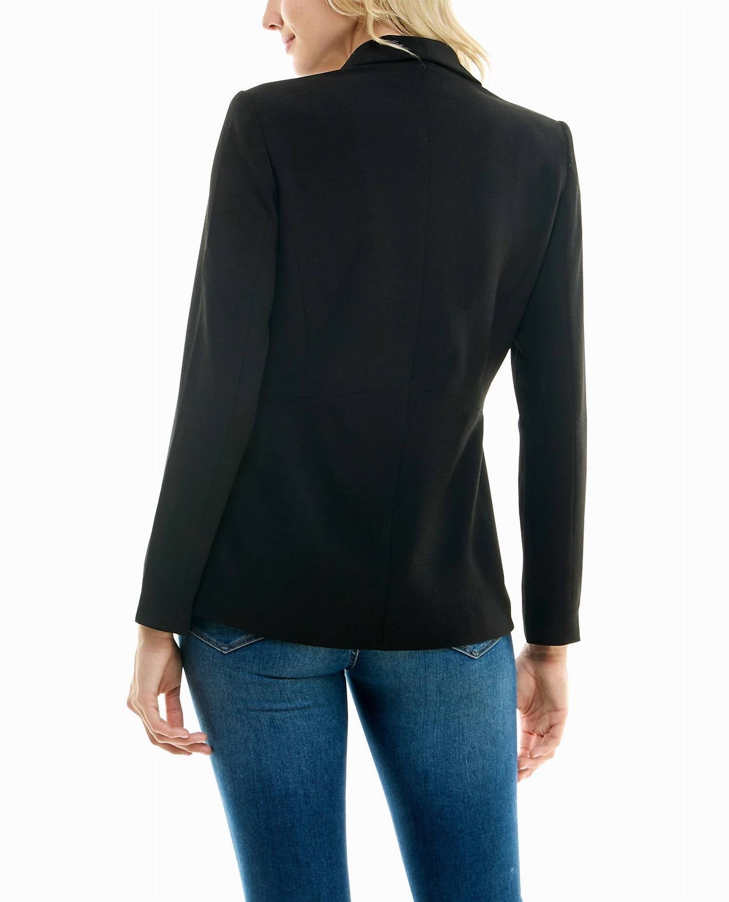 Nicole Miller - Isla Stretch Crepe One Button Blazer