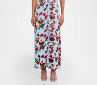 Alice + Olivia - Tara Ruffle Slip Midi Dress