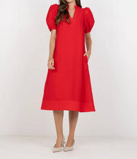 Emily Mccarthy - Hampton Puff Sleeves Dress
