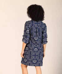 Maude Vivante - Alba Button Up Collar Shift Dress