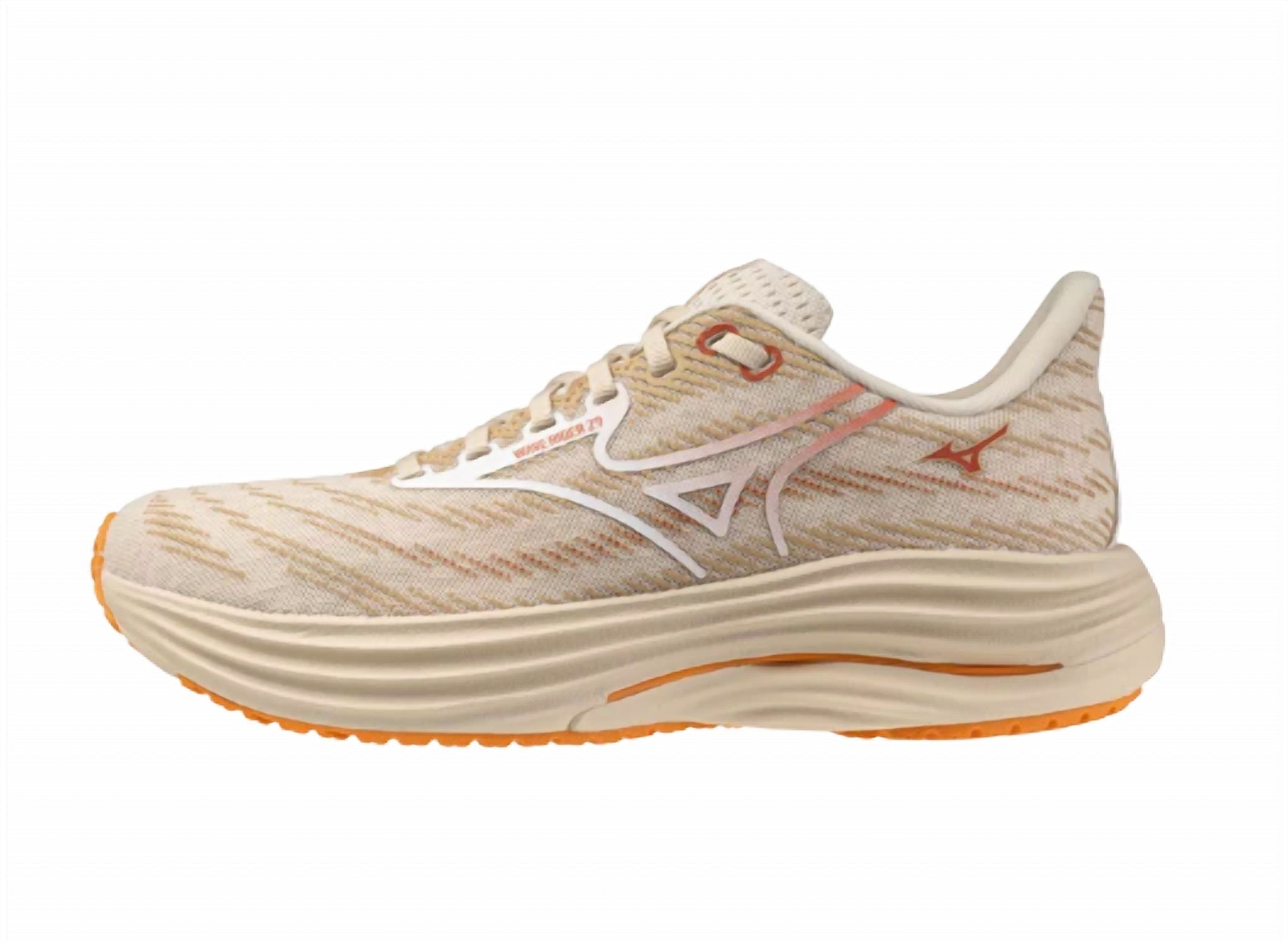 MIZUNO Women's Wave Rider 29 Lifestyle Pack Running Shoes in summer sand white - women's sneaker - detail view