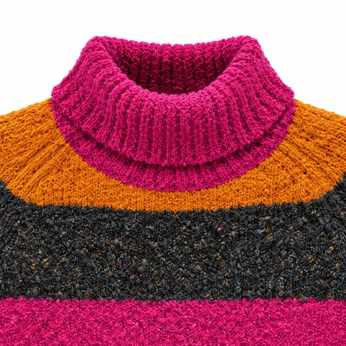 Mb By Tribal - Soft Boucle Long Sleeve Turtleneck Sweater