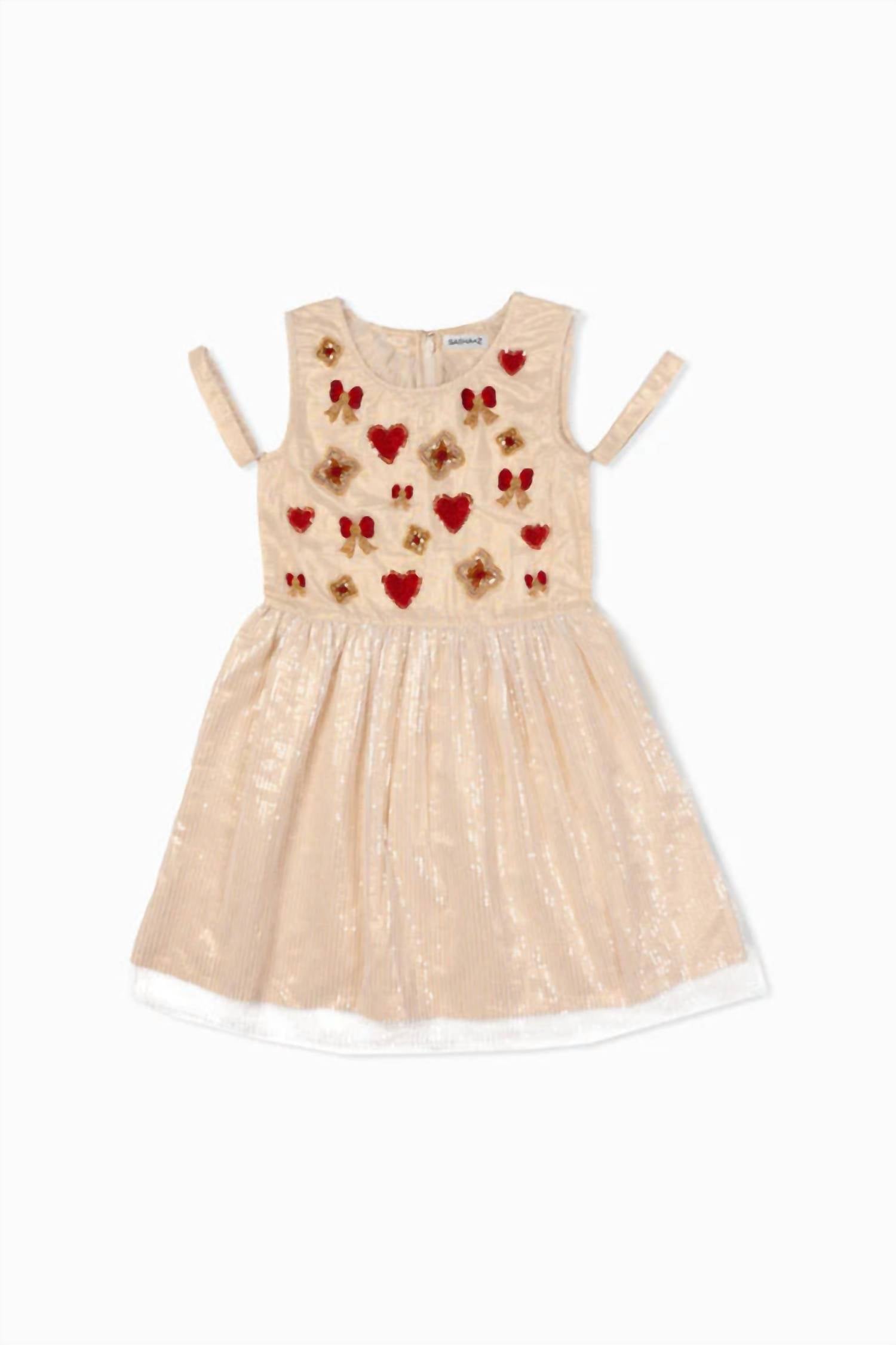 Sasha+Z - Shimmery Embroidered Tulle Dress