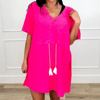 Jess Lea - Sunshine Starfish Short Sleeve Swim Cover Up Tunic