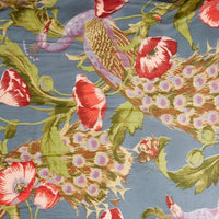 Two'S Company - Poppies & Peacocks Short Kimono