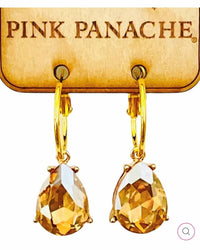 Pink Panache - Women's Teardrop Earrings