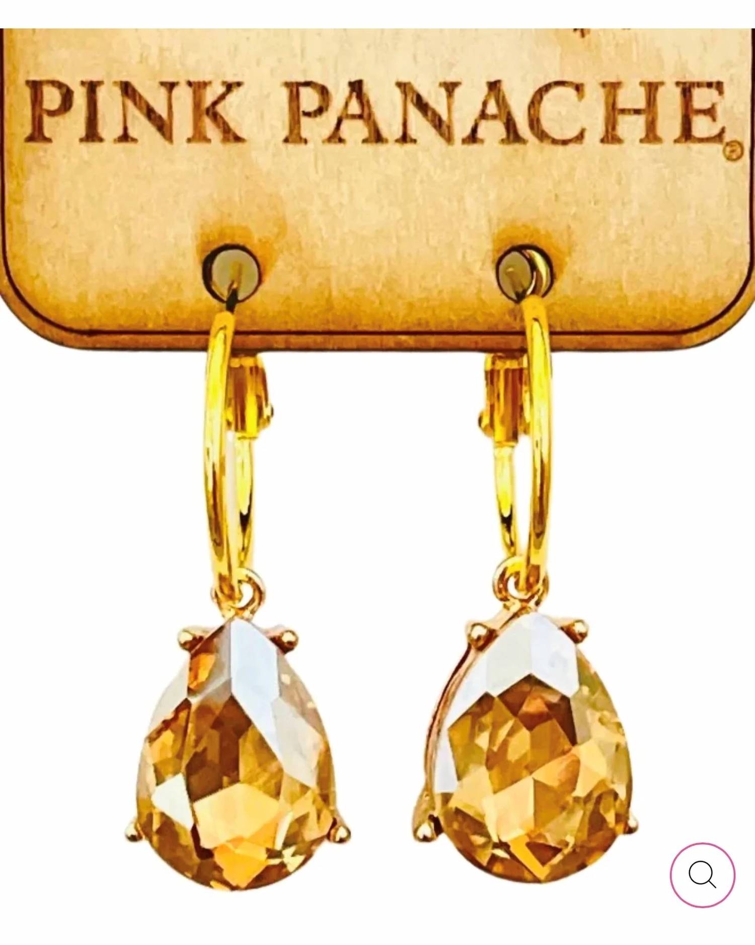 Pink Panache - Women's Teardrop Earrings
