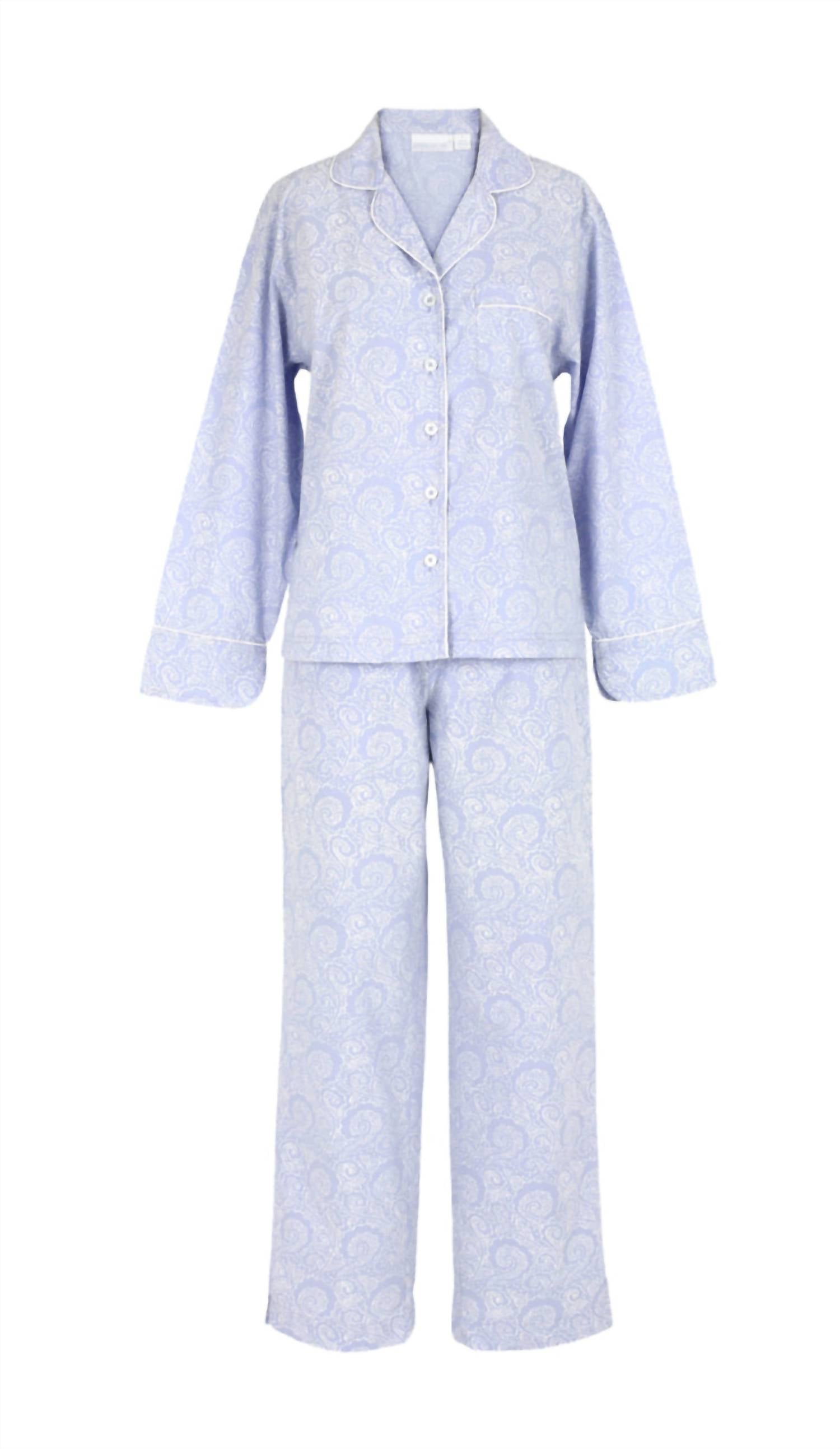 Needham Lane - Women's Sadie Cotton Poplin Long Sleeve Pajama Set