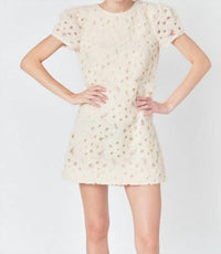Endless Rose - Pearl And Tulle Mini Dress
