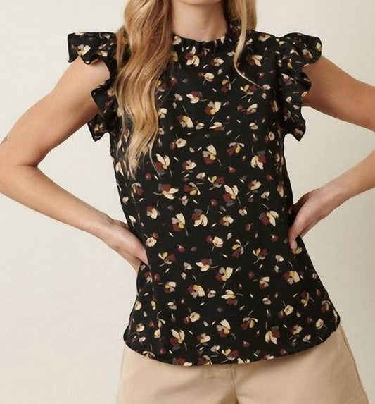 Mittoshop - Continental Flowers Ruffle Blouse