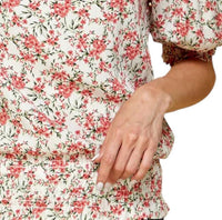 Les Amis - Smocked Floral Blouse