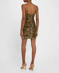 Liv Foster - Zahara Pleated Metallic Mini Dress