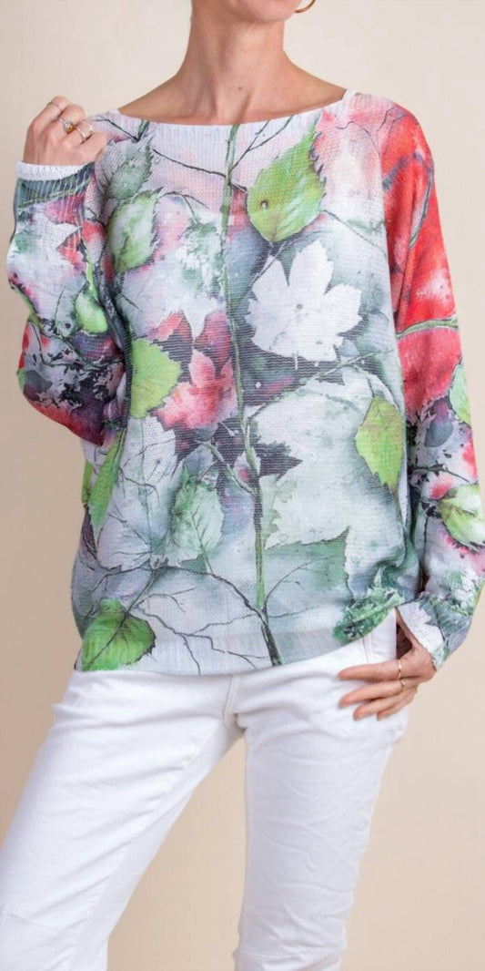 Gigi Moda - Daria Fall Leaves Batwing Sweater