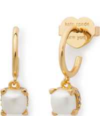 Kate Spade - Women's Little Luxuries Huggie Hoop Drop Earrings