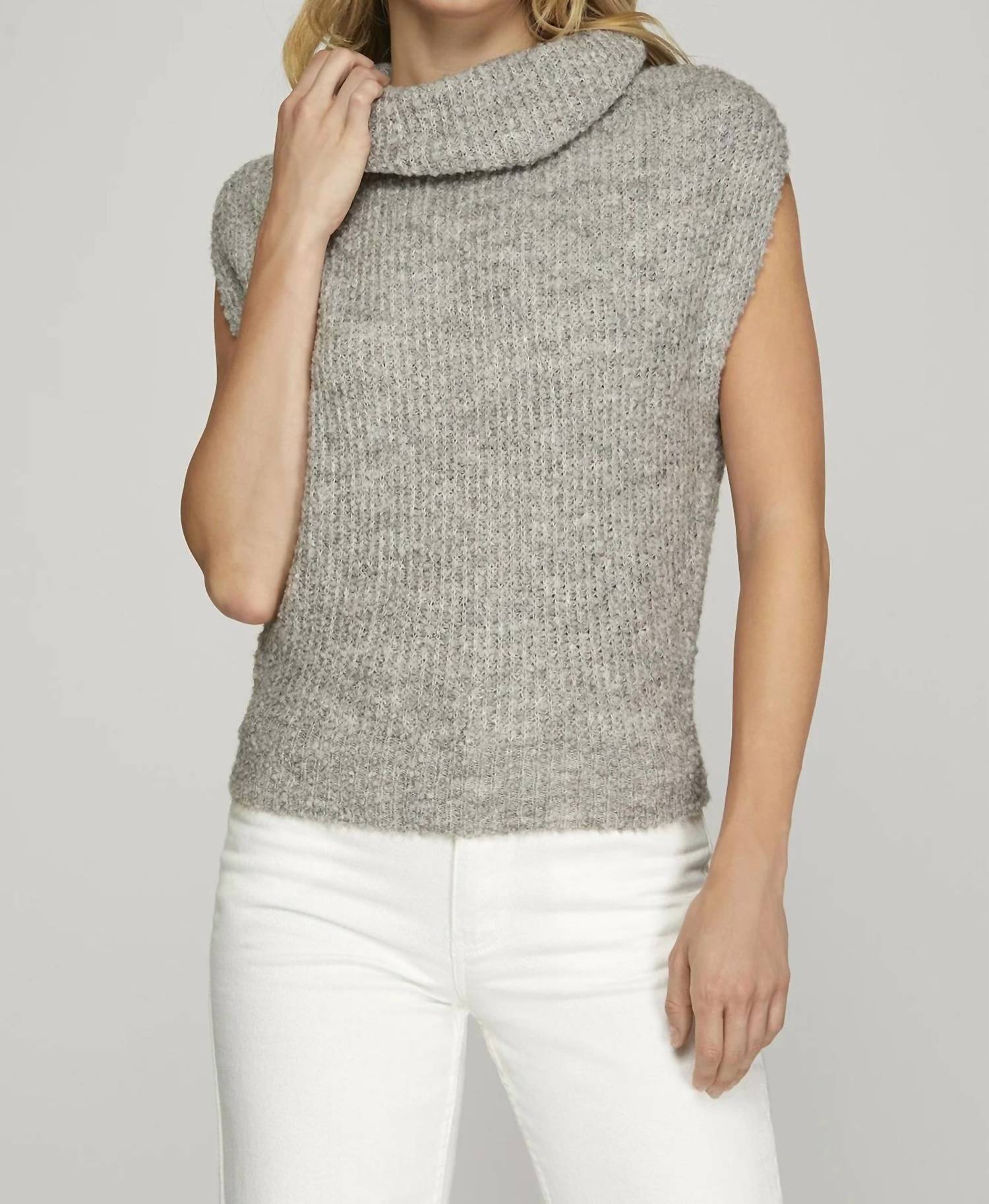 Upmost - Sleeveless Cowl Neck Top