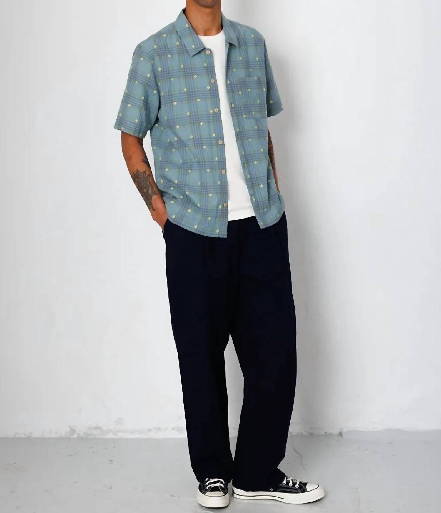 Folk - Gabe Jacquard Floral Shirt