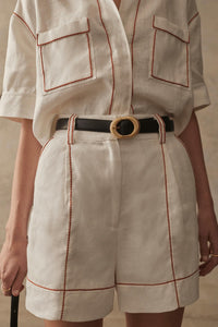 Sancia Monte Shorts in white haven - women's shorts - alternate view