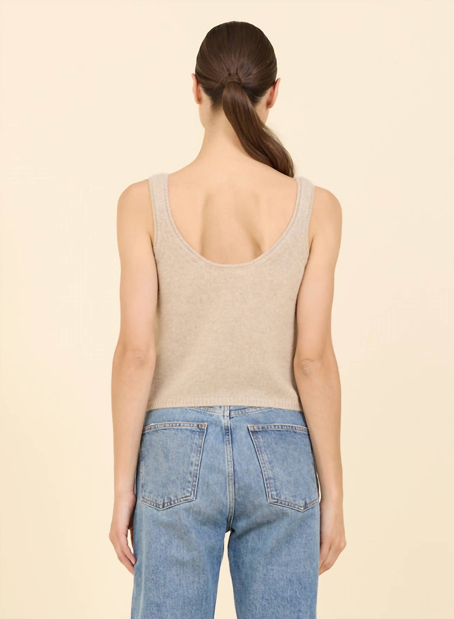 One Grey Day - Talia Cashmere Tank