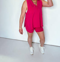 Lalamia - Oversized Jersey Tank Top
