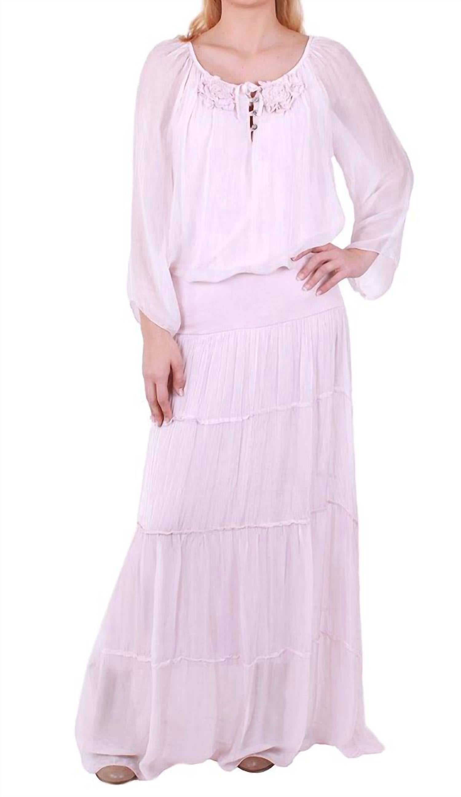 Gigi Moda - Solima Long Tiered Maxi Skirt