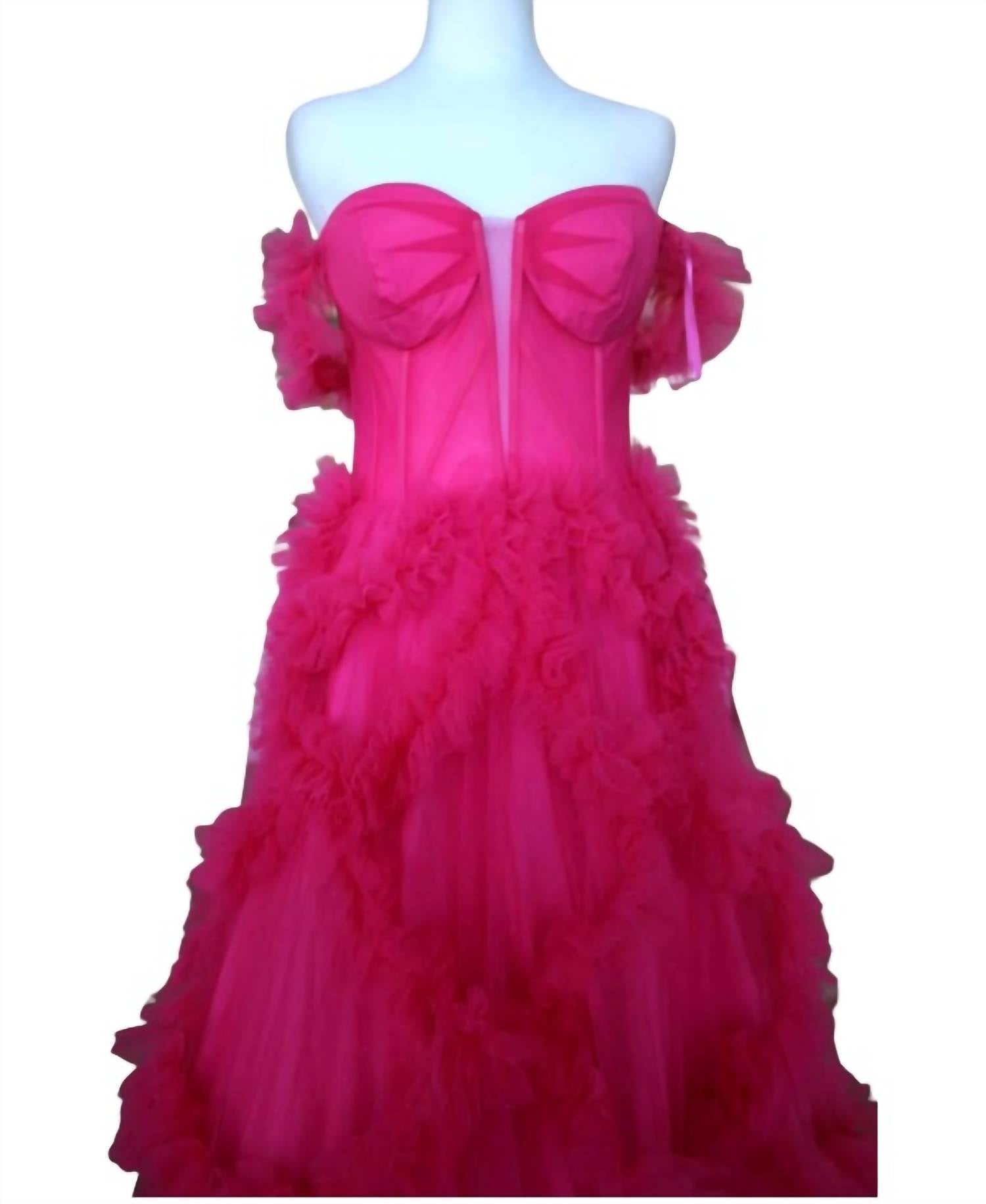 Juliet - Women's A-line Off The Shoulder Prom Dress